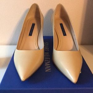 Stuart Weitzman Laney 75mm nude pump